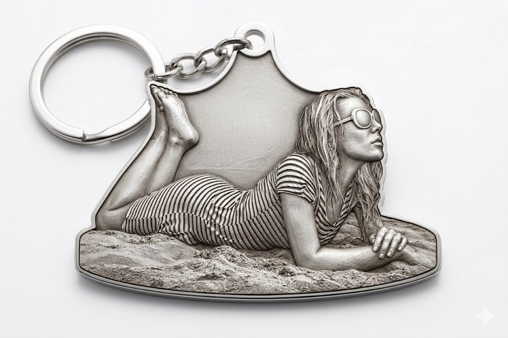 Photo keychain finished product